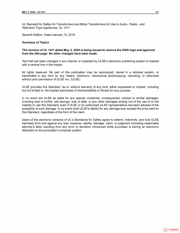 UL 1411 PDF